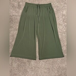 Lane Bryant Army Green Wide Leg Pants